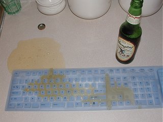 i spilled beer on my laptop keyboard