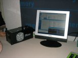 More of Corsair's setup - LCD and HydroCool200