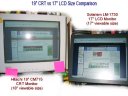 19in CRT compared to the 17in LCD LM-1730