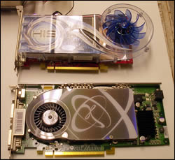 ATI's and NVIDIA's top card face off against eachother