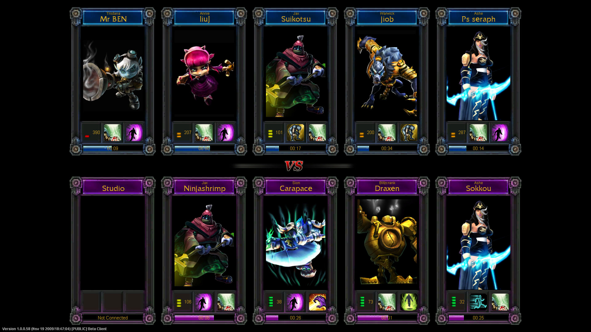 FIRST CHAMPIONS IN LEAGUE OF LEGENDS 2009