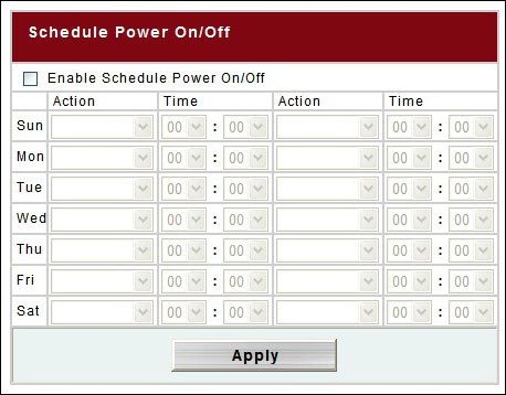 Thecus_N4100Pro Power Mgmt