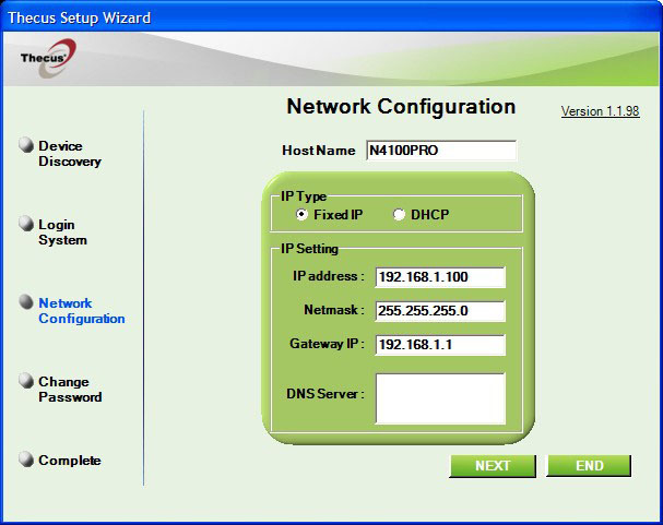Thecus_N4100Pro_Network_Config