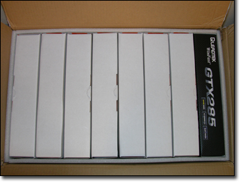 LeadTek WnFast GTX285 Cardboard Box Open