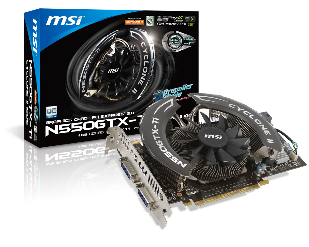 MSI N550GTX-Ti Cyclone II Graphics Card - Bjorn3D.com