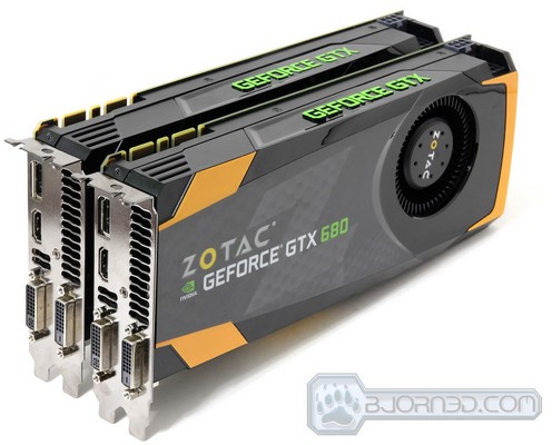 ZOTAC GTX 680s Extreme Overclock in SLI Bjorn3D