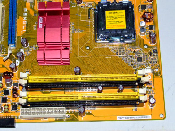 Memory slots on computer